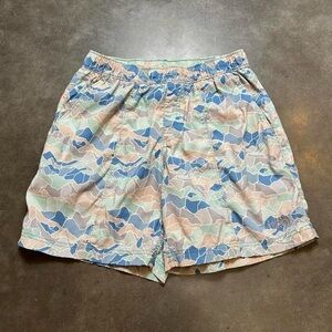 Men’s North Face Mountain Camo Print Shorts Outdoors/Hiking Sz Small